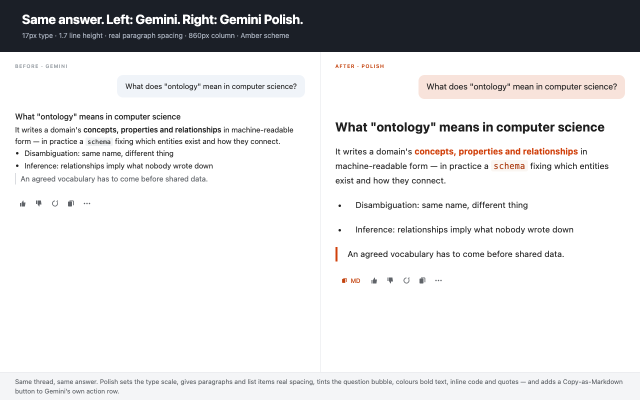 Gemini Reading Experience Optimization